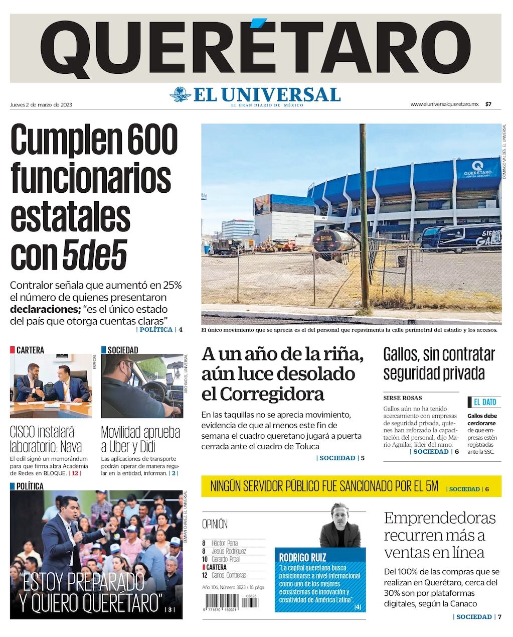 Portada 02 de febrero de 2023