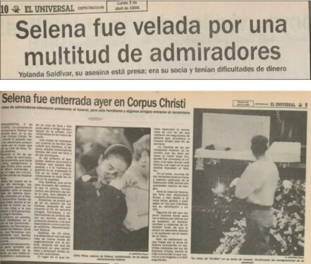El día que murió Selena Quintanilla