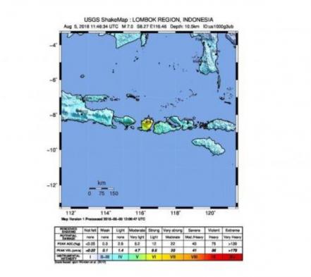Indonesia, golpeada nuevamente por terremoto de 7 grados