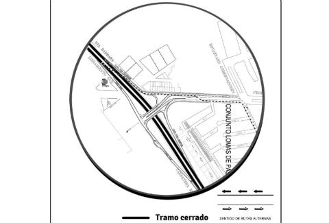 Cierre en Pasteur Sur por obra