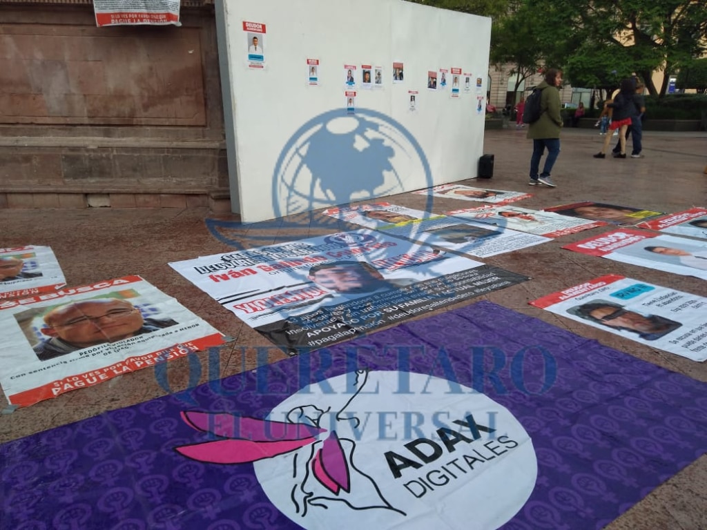 Instalan tendedero de deudores alimentarios en el Jardín Zenea