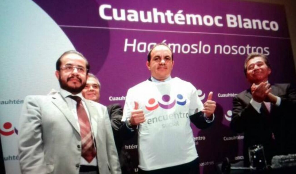 Cuauhtémoc Blanco busca gubernatura de Morelos con el PES