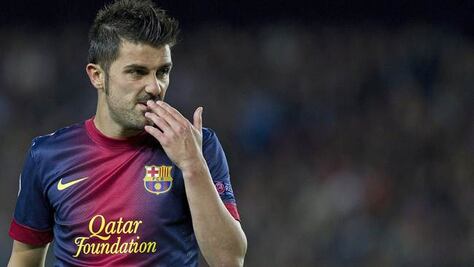 David Villa se va del Barcelona