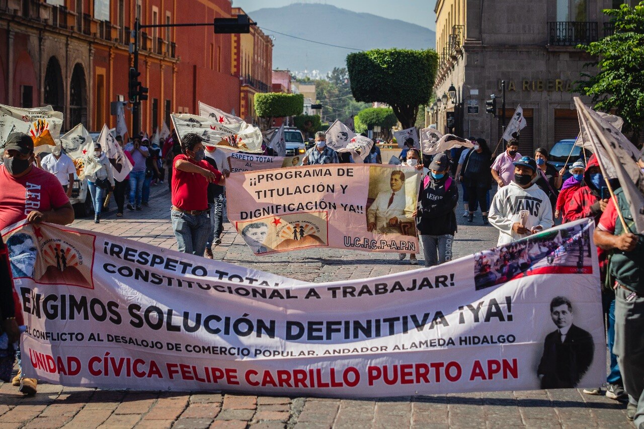 Se cumplen cuatro años del desalojo de comerciantes de la Alameda Hidalgo