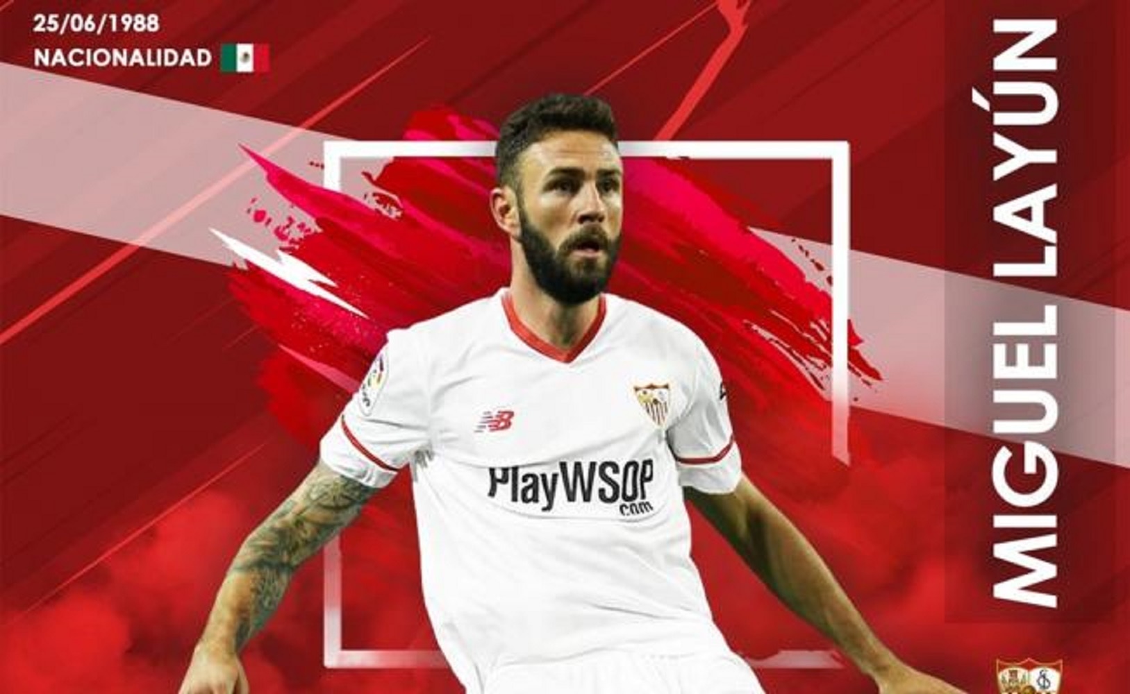 Sevilla pide disculpas por error en bandera de México al presentar a Layún