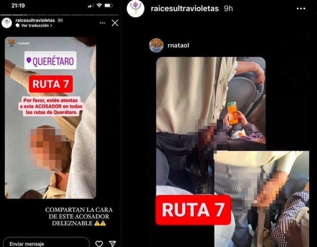 Exhiben a acosador en Querétaro; a bordo de un Qrobús el hombre tocó a una joven