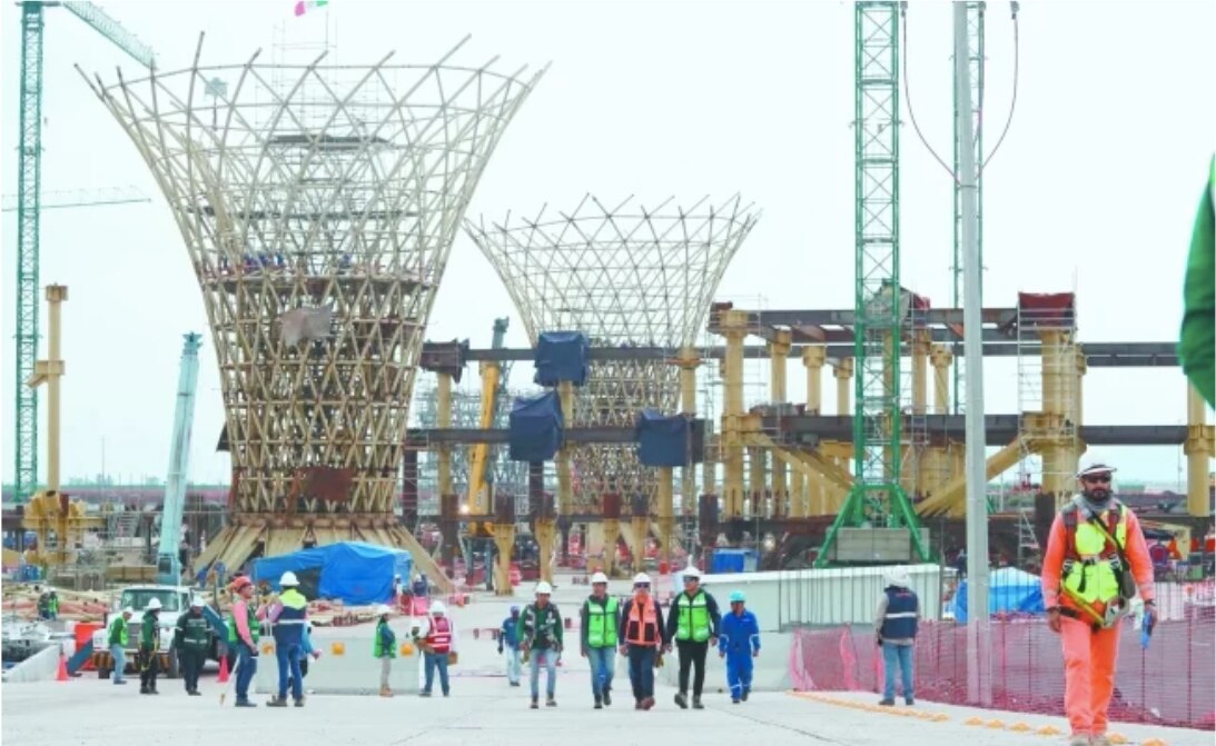Obras del aeropuerto en Texcoco. Foto: Archivo