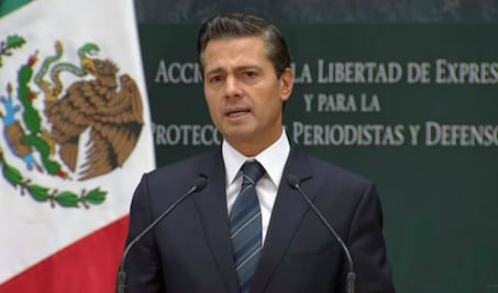 Peña Nieto: México debe distinguirse por proteger a periodistas