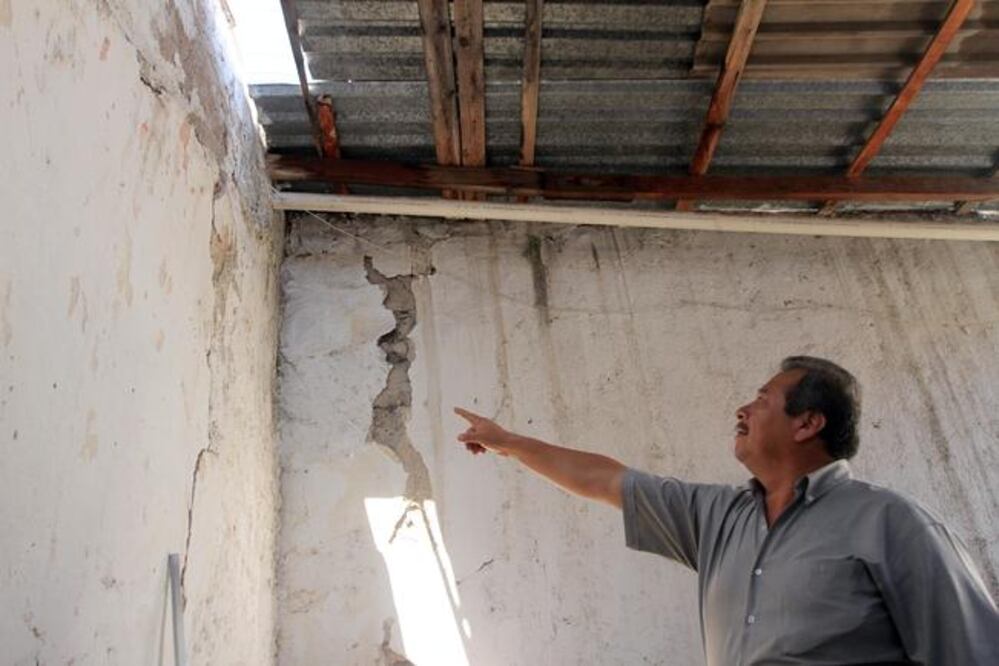 Protección Civil catalogó 40 viviendas afectadas por las intensas lluvias de los pasados meses, aunque le falta localizar algunos dueños. (CESAR GÓMEZ. EL UNIVERSAL)