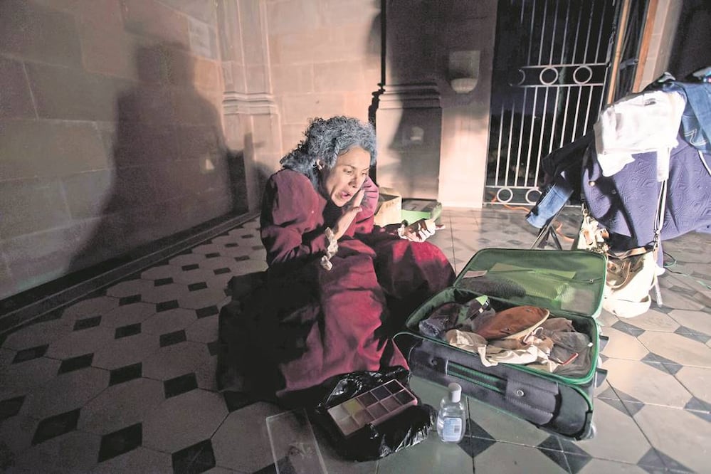 Uno de los sueños de la reconocida actriz, fue representar el monólogo en el Cerro de las Campanas, donde fusilaron al Emperador Maximiliano de Habsburgo en 1867 (FOTOS: DEMIAN CHÁVEZ. EL UNIVERSAL)