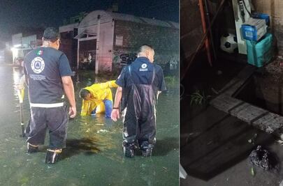 Lluvia causa encharcamientos y caos en la zona metropolitana en Querétaro