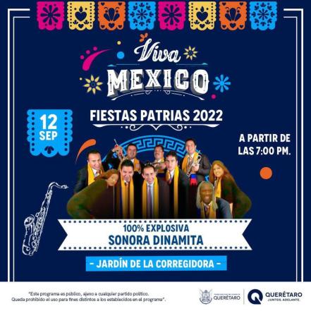 ¡Qué no se te pase! Hoy se presenta la Sonora Dinamita en Querétaro y es gratis 