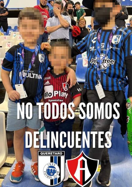 "No todos somos delincuentes", responden aficionados de Gallos Blancos 