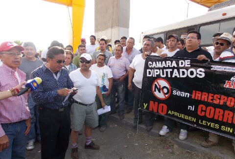 Amotac levanta manifestación