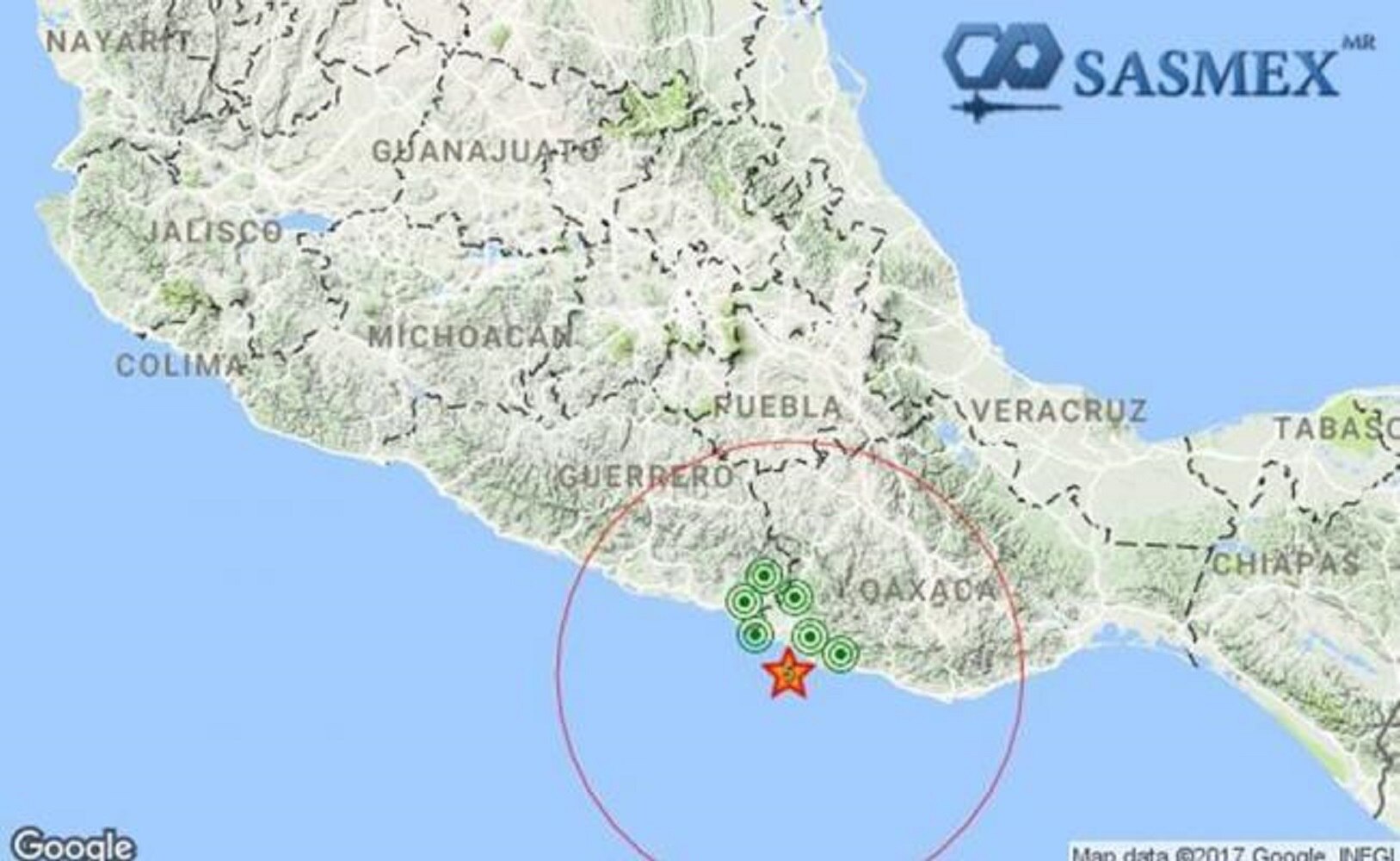 Reportan sismo de 5 grados en Oaxaca