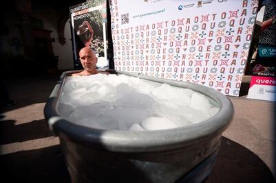 Experimenta la inmersión en hielo  en Cava Bocanegra, Tequisquiapan