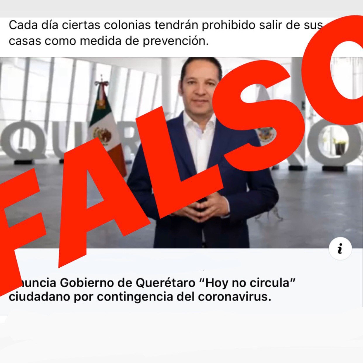 Gobierno de Querétaro desmiente "Hoy no circula ciudadano" para evitar el Covid-19