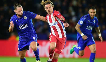 Atlético de Madrid empata 1-1 con Leicester City y avanza a semifinales en Champions