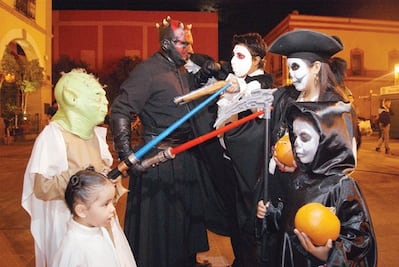 Festejan Halloween en el centro