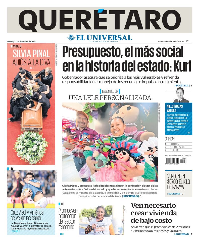 Portada 01 de diciembre de 2024