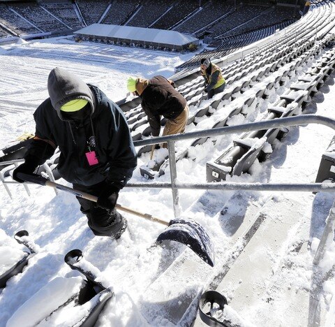 La NFL se prepara para eventual nevada