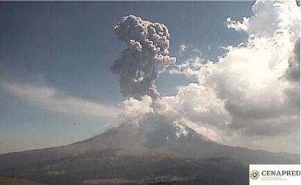 Prevén caída de ceniza por explosión del Popocatépetl