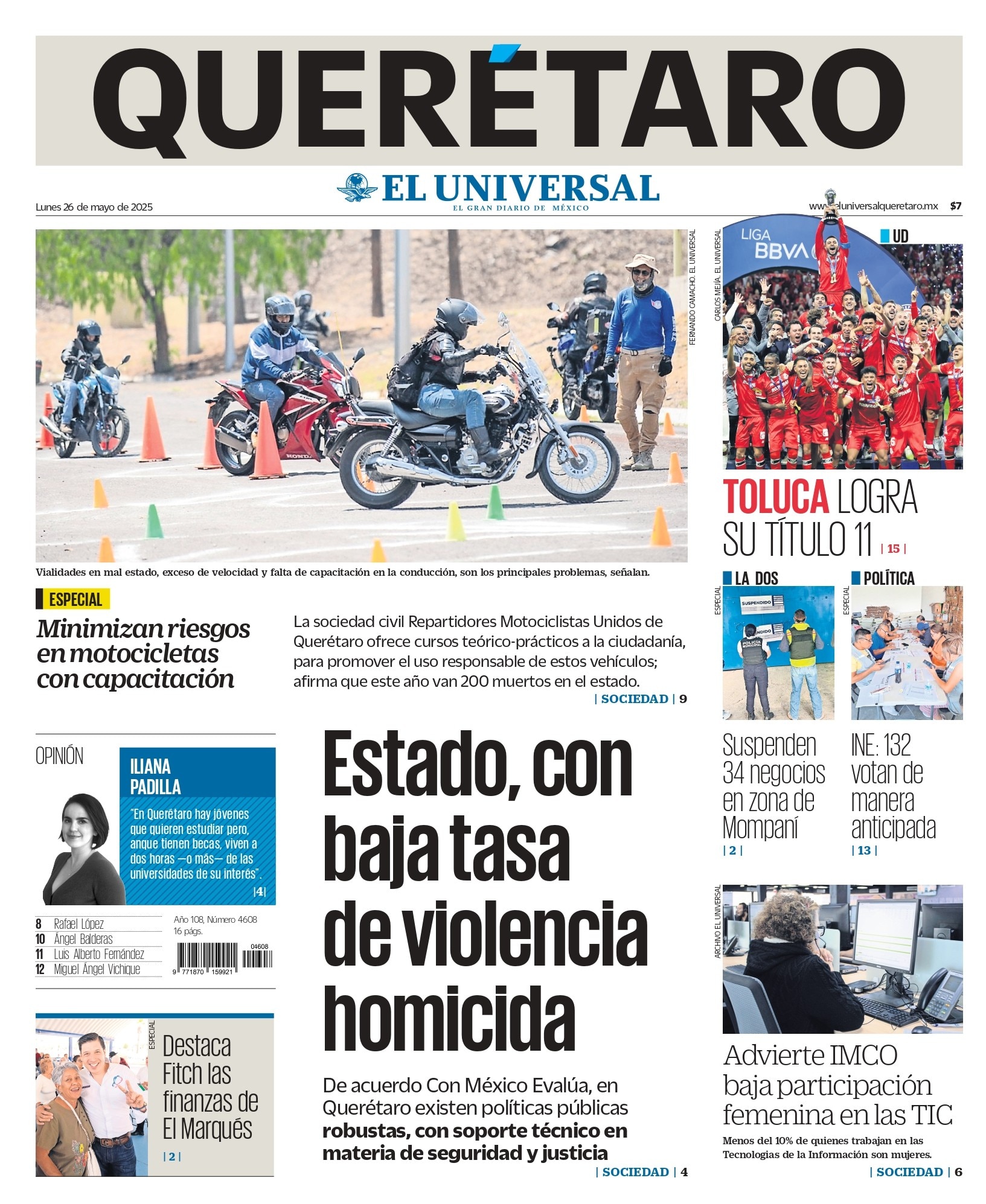 Portada 26 de mayo de 2025