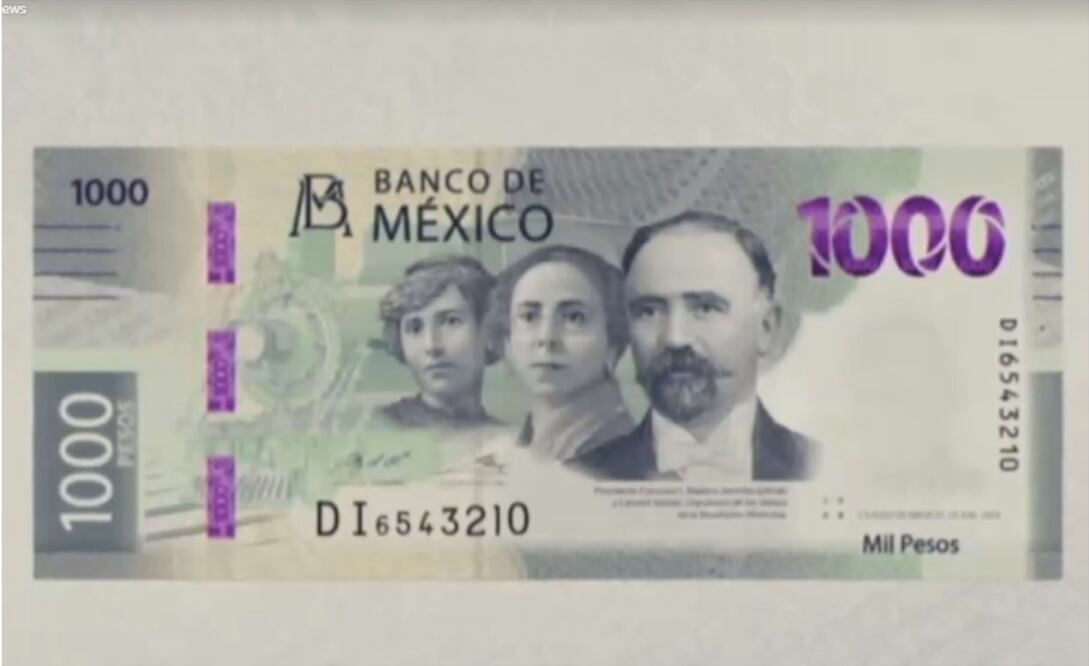 Así es el nuevo billete de mil pesos que Banxico pone en circulación