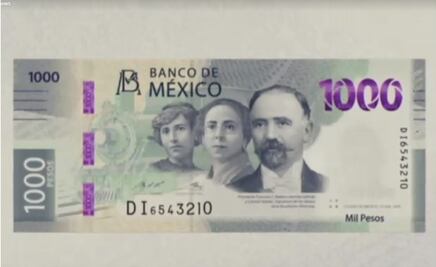 Así es el nuevo billete de mil pesos que Banxico pone en circulación