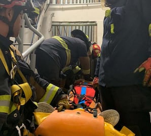 Mujer sufre accidente en plaza Puerta la Victoria