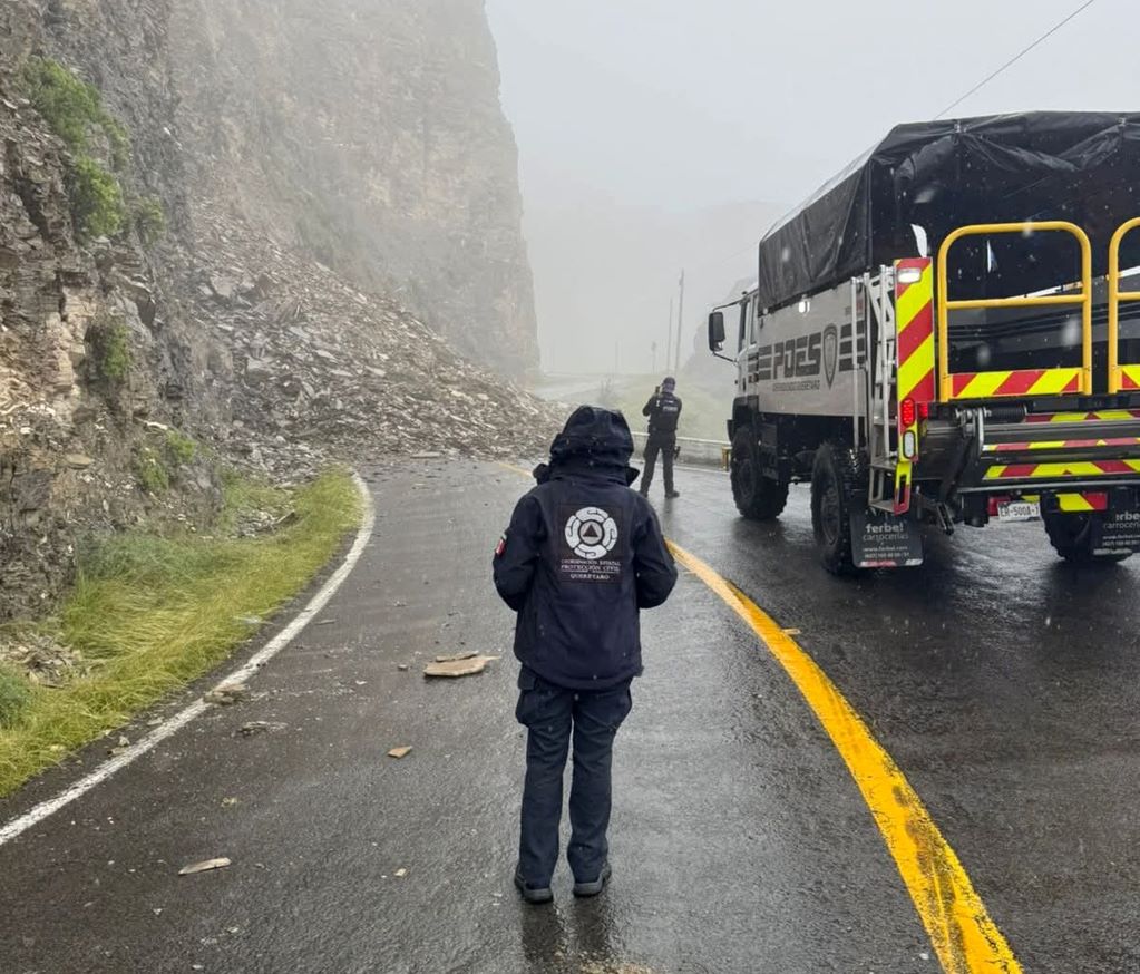 Fallece menor tras deslaves en la Sierra Gorda de Querétaro; continúan afectaciones por lluvias