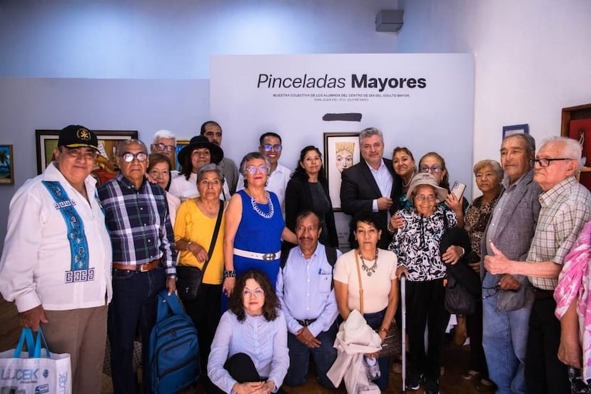 Arte y memoria se encuentran en la exposición colectiva "Pinceladas mayores"