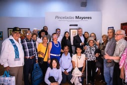 Arte y memoria se encuentran en la exposición colectiva "Pinceladas mayores"