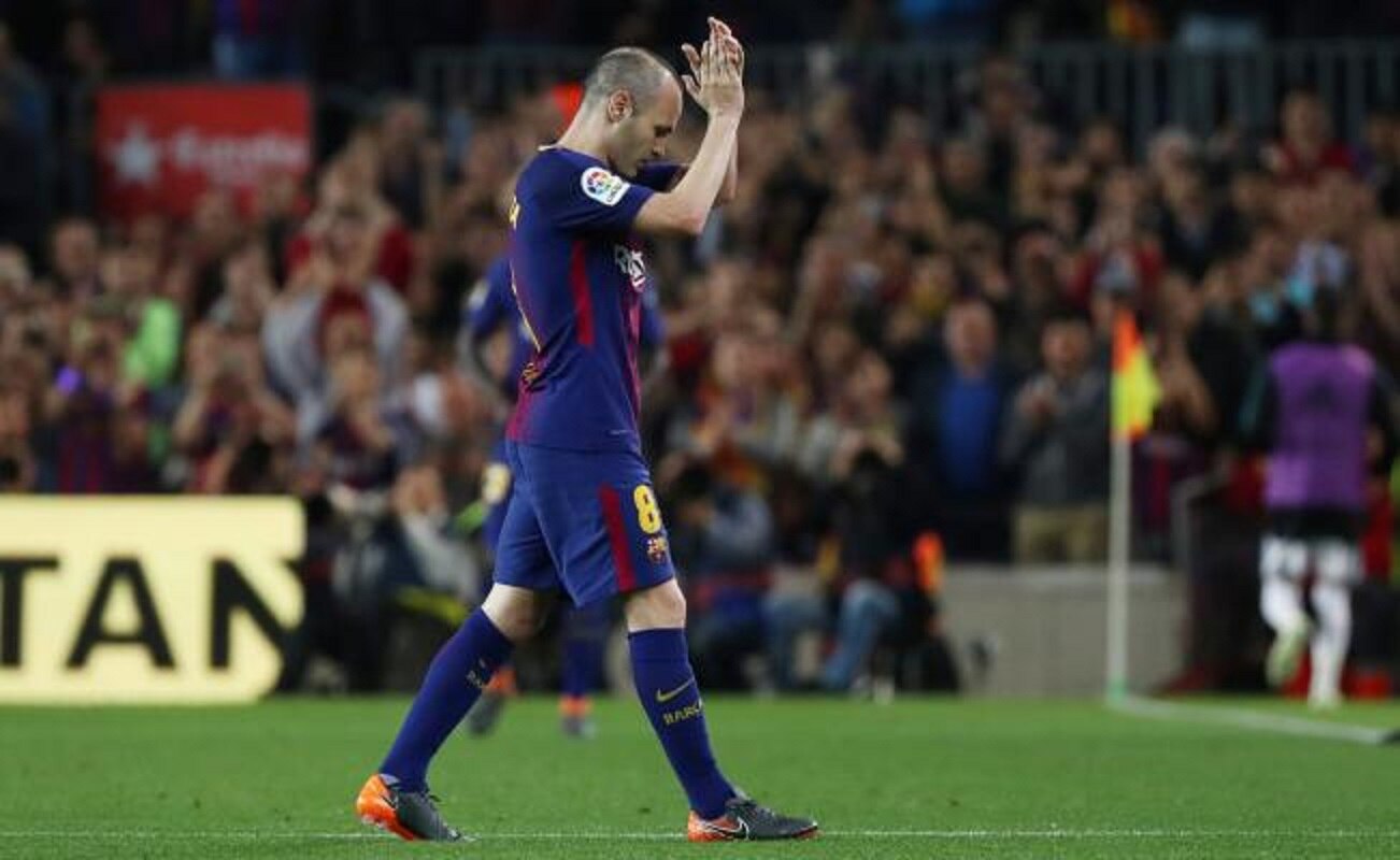 Andrés Iniesta jugó su último Clásico Español