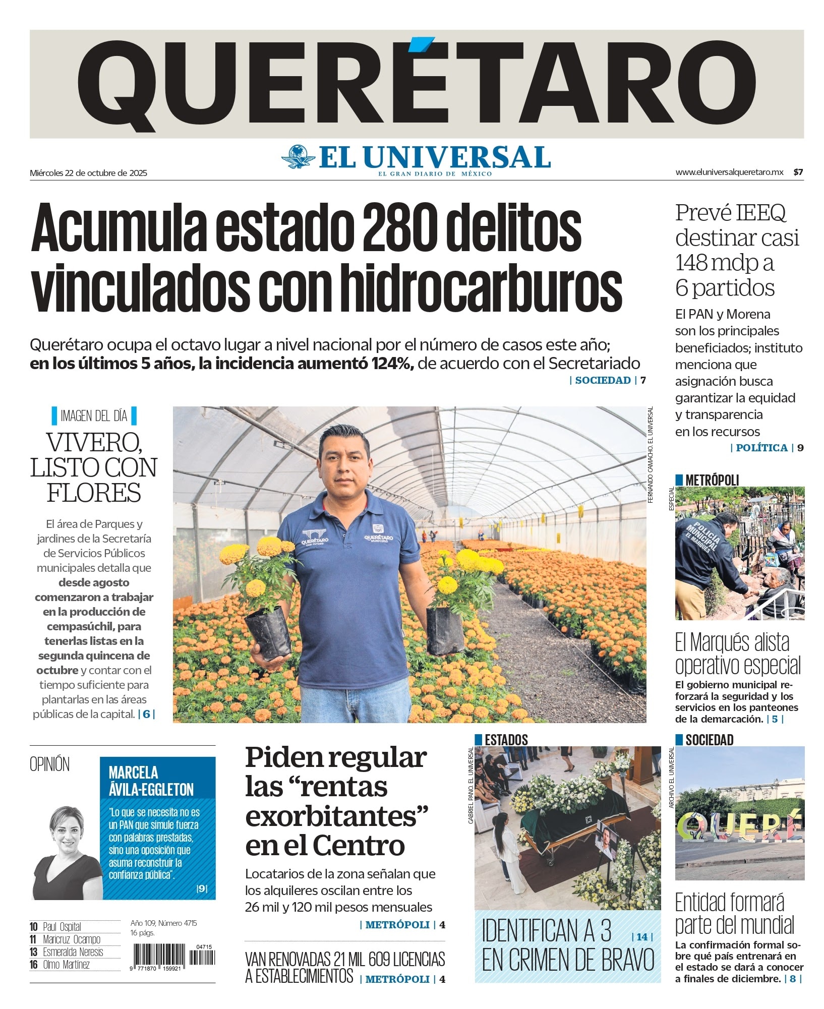 Portada 22 de octubre de 2025