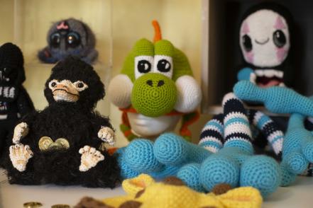 Con crochet, recrean personajes de anime, Star Wars y Dragon Ball 