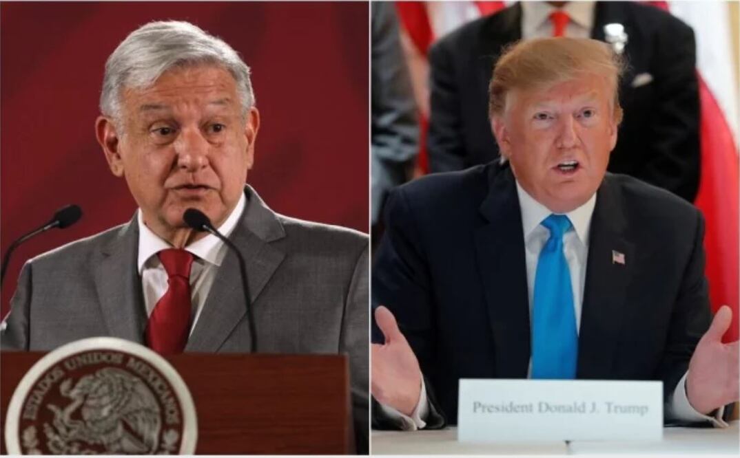 Los presidentes de México y Estados Unidos, Andrés Manuel López Obrador y Donald Trump (Foto: Agencias)