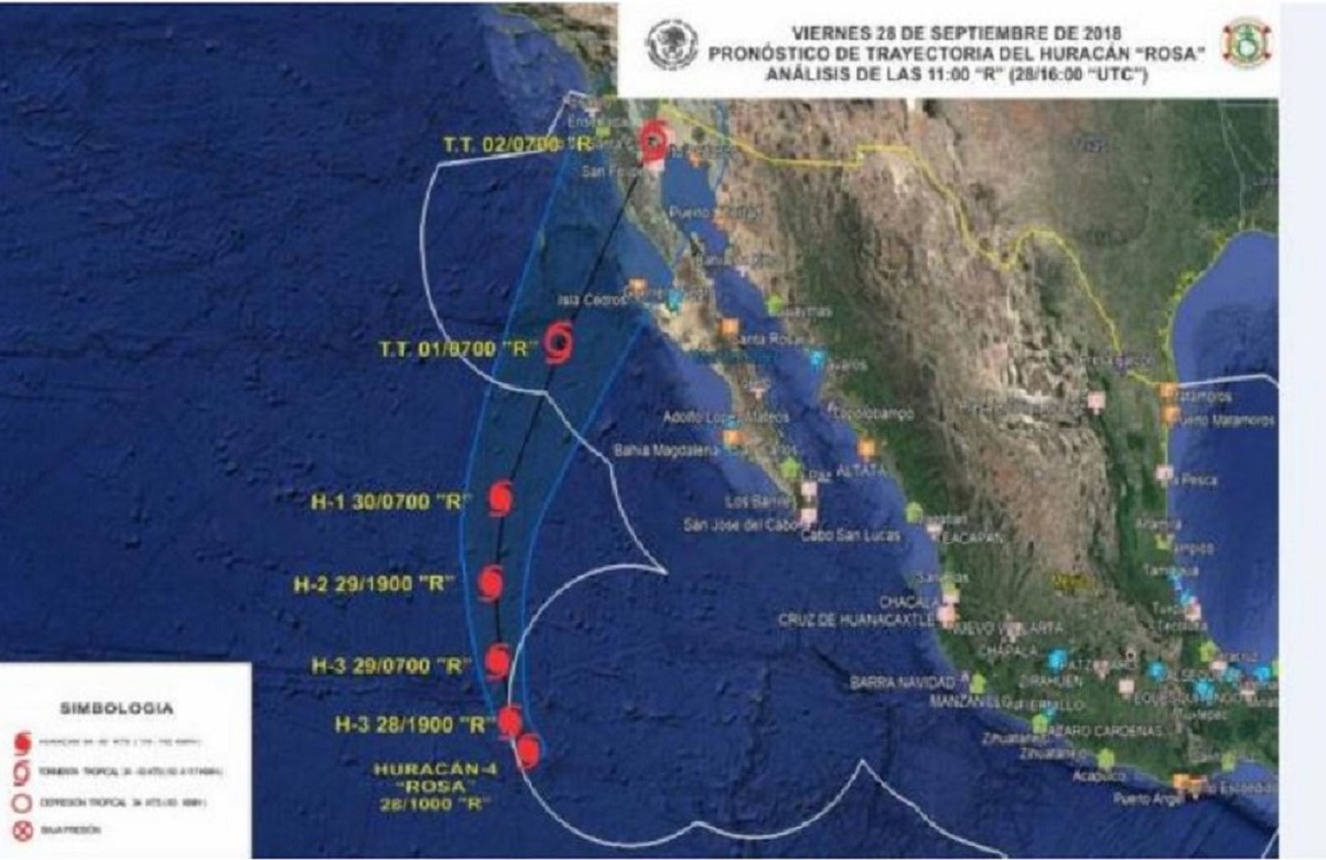 Se activa Plan Marina en su fase de prevención por huracán “Rosa”