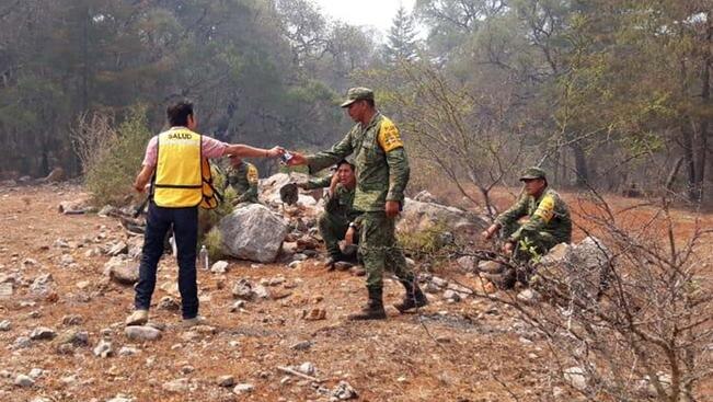 Controlan al 100% incendio en la sierra
