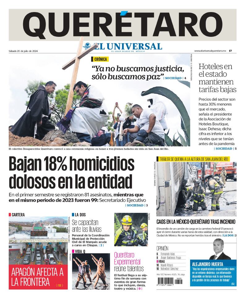 Portada 20 de julio de 2024