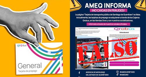 ¡Aguas! Hay páginas falsas de venta de tarjetas para el transporte público