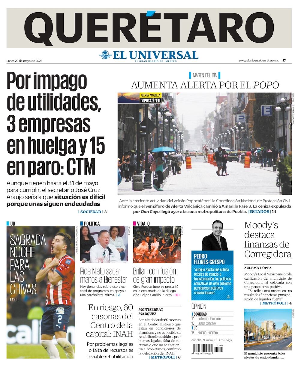 Portada 22 de mayo de 2023