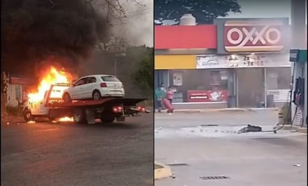 Jornada violenta en Tabasco: reportan vehículos quemados, tiendas de conveniencia incendiadas y un motín en el reclusorio