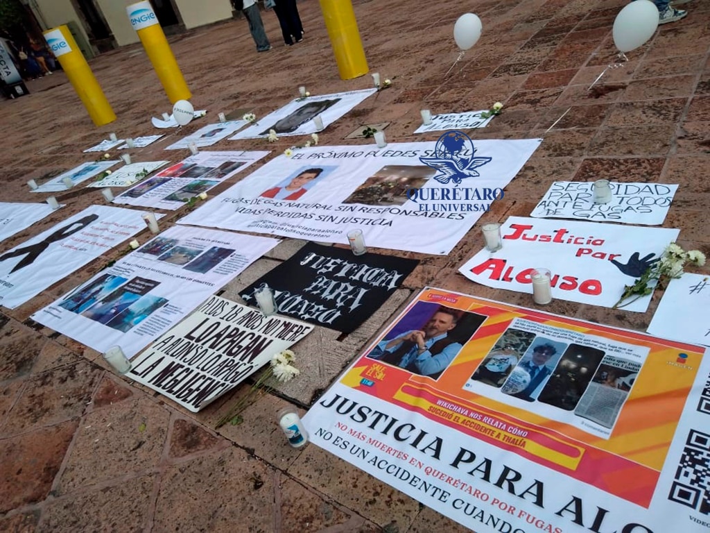 Exigen justicia para Alonso; falleció tras una explosión por fuga de gas en Querétaro