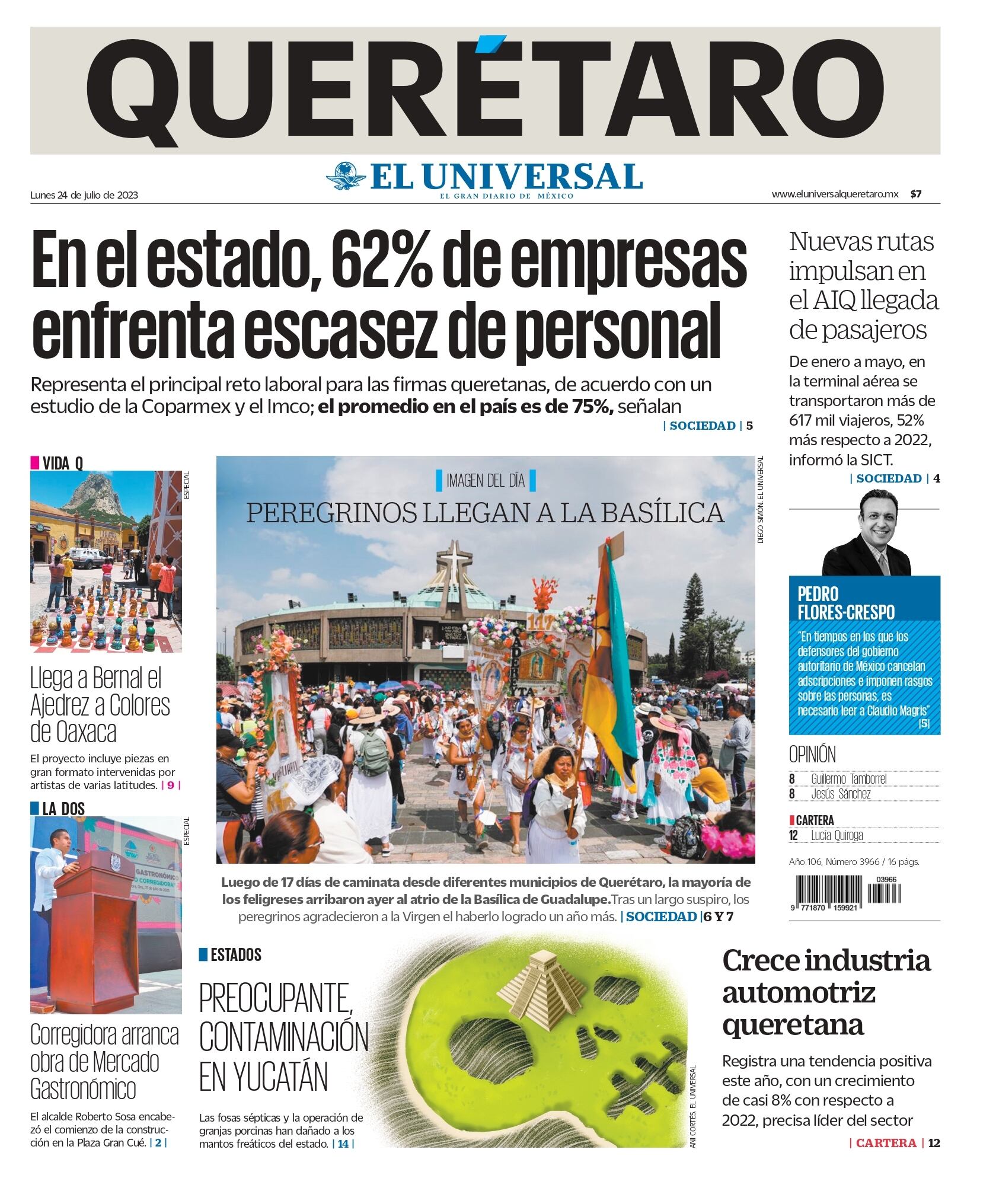 Portada 24 de julio de 2023