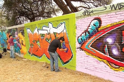 Van 41 detenidos por realizar grafiti