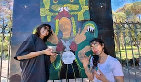 Qreadoras están pintando en la Alameda