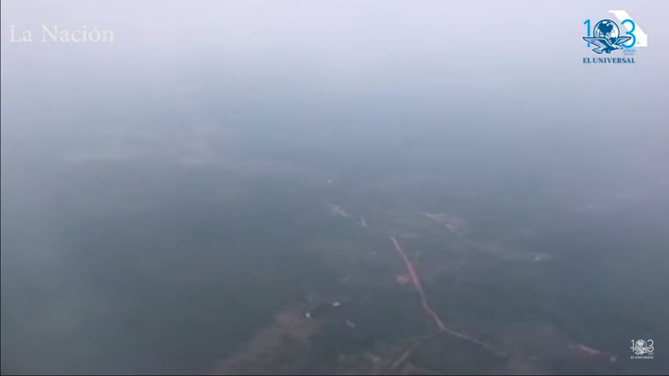 Así se ve en video la intensa nube de humo que cubre la Amazonia por incendios