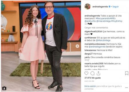Andrea Legarreta, conmovida por entrevistar a su hija Mía