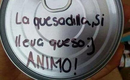 Escriben mensajes de apoyo en víveres